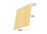 Planche en bambou naturel Falcon 8x8x1/8'' pour graveur et découpeur laser (10 pcs)